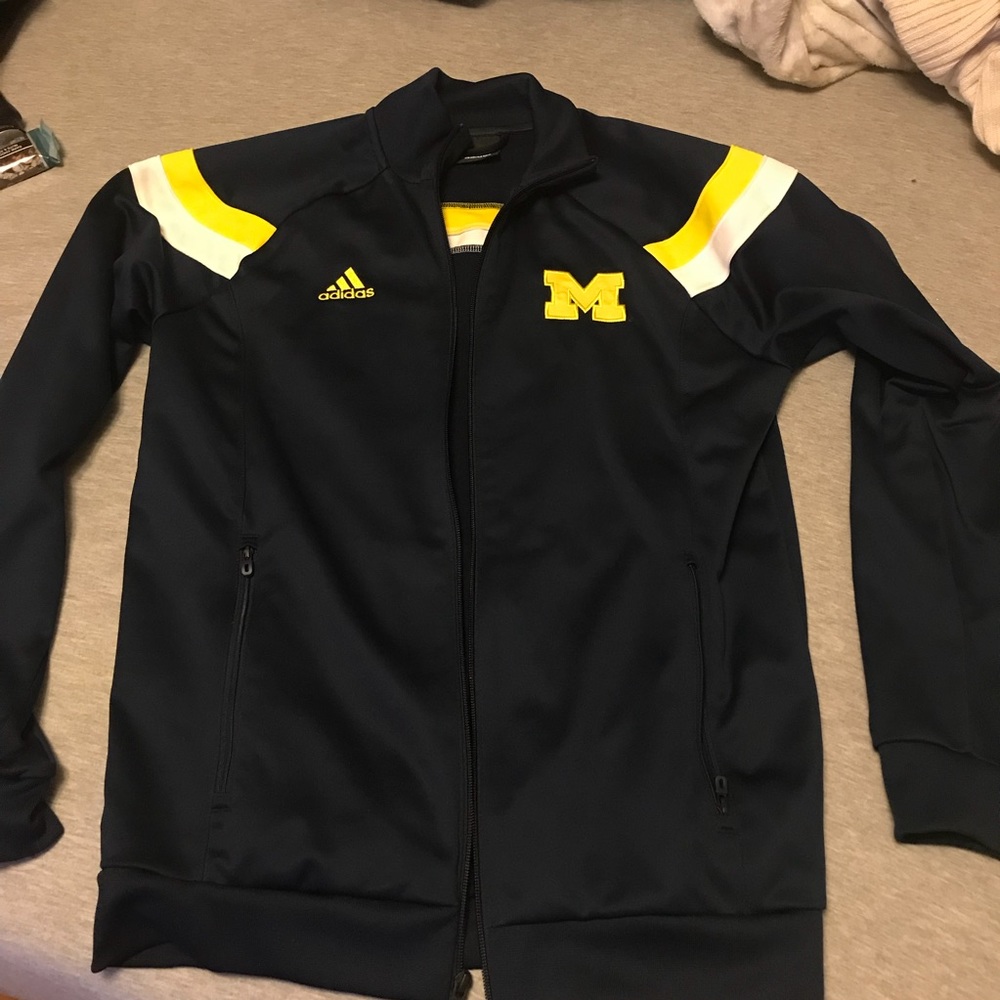 Michigan Adidas zip up sweatshirt